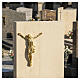 Gilded outdoor wall corpus of Christ (classic crucifix style) s2