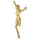 Gilded outdoor wall corpus of Christ (classic crucifix style) s3