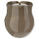 Flower-shaped cinerary urn, hazel colour, 8 in s3