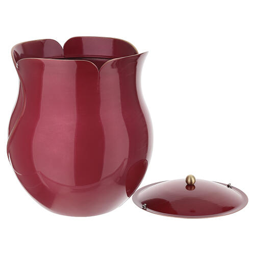 Red Flower Cremation Urn, 20 cm 4