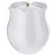 Cinerary urn, pearl white, 8 in s3