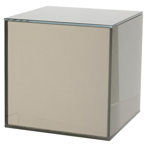 Urne cinéraire en verre couleur bronze à poser 20 cm 4