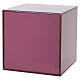 Pink Glass Cube Cremation Urn, 20 cm s4