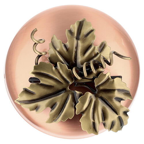 Urne cinéraire en cuivre avec motif de rinceau décoratif 25 cm 4