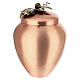 Copper Cremation Urn with Decorative Vine, 25 cm s3