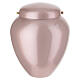 Cinerary urn for outdoor use in pink metallised aluminium, 10 in s1