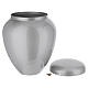 Cinerary urn in dove-coloured metallised aluminium, 10 in s4