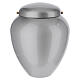 Urne cinéraire en aluminium métallisé taupe 25 cm s1
