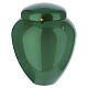 Cinerary urn for cemetery use in green metallised aluminium, 10 in s3