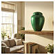 Green Metallized Aluminum Cremation Urn, 25 cm s2