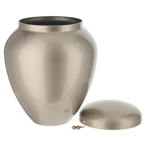 Urna na prochy z aluminium, metalizowana, kolor orzechowy, 25 cm 4