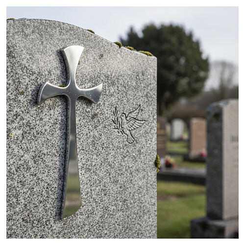 Modern Steel Wall Cross for Outdoor Use 3