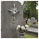 Steel Wall Cross with Crystal Flame, 20x15 cm s3