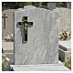 Wall-Mounted Steel Funeral Cross with Applied Christ, 20 cm s2