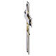 Wall-Mounted Steel Funeral Cross with Applied Christ, 20 cm s4
