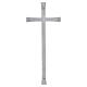 Simple stainless steel wall-mounted Latin cross for outdoor use s4