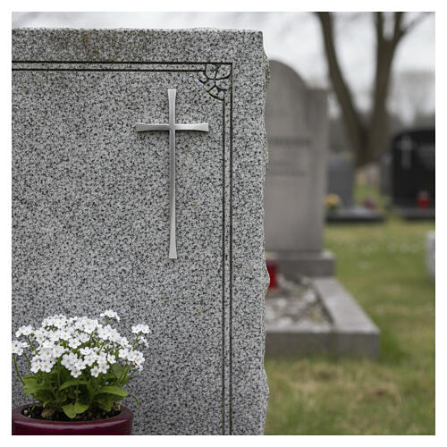 Simple Stainless Steel Outdoor Wall Latin Cross 2