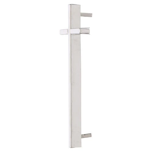 Wall-mounted steel cross with linear profile 3