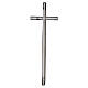 Wall-mounted steel cross with linear profile s4