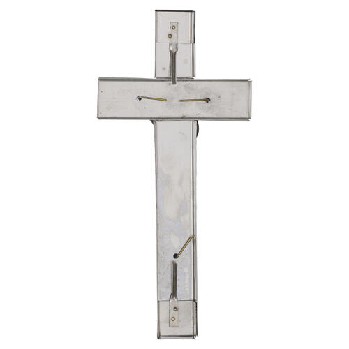 Cruz de pared con Cristo de acero 4