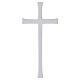 Glossy white porcelain wall cross for outdoor use s1