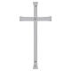 Glossy white porcelain wall cross for outdoor use s4