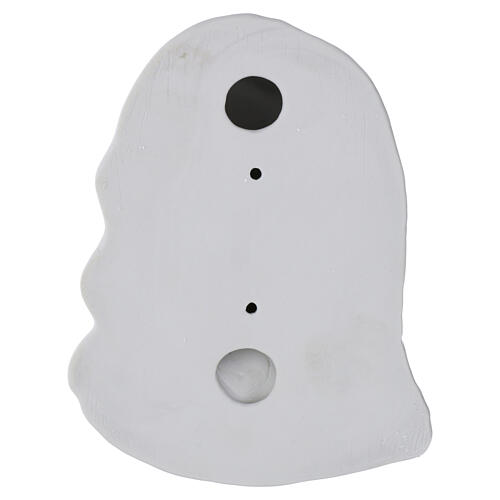 Placa com rosto de Nossa Senhora em porcelana branca para exterior 4