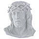 Funerary Christ wall plaque in white porcelain s1