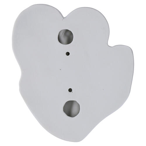 White porcelain Pietà plaque for outdoor use 5