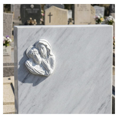 Placa Piedad porcelana blanca para exterior 2