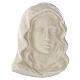 Beige Porcelain Virgin Face Wall Plaque for Outdoor Use s1