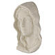 Beige Porcelain Virgin Face Wall Plaque for Outdoor Use s3
