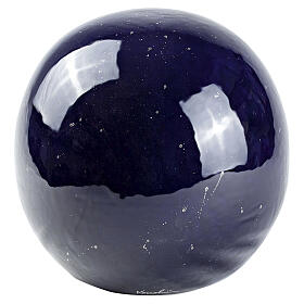Night-blue spherical cinerary urn
