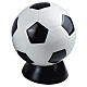 Urne cinéraire ballon de football avec base d'appui en céramique émaillée s1