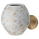 Porcelain urn in white and gold, handcrafted s2