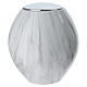 Carrara marble-effect porcelain urn s1