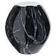 Nero Marquinia-effect porcelain urn s1