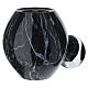 Nero Marquinia-effect porcelain urn s2