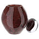 Urne ronde en porcelaine effet bois s2