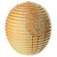 Round urn with yellow crystal-effect s1