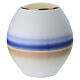 White majolica funeral urn with blue shading s1