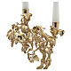 Two-Light Candelabrum, 18kt Gold-Plated with Grape and Leaf Decoration, Pical Arte Creazioni s2