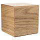 "Liberty" oak cremation urn with 24kt gold-plated brass applique, Dona line 20x20x20 cm s4