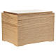 Dona range "Bonsai" cremation urn in oak with a 24-carat gold-plated brass appliqué, 8x10x8 in s4