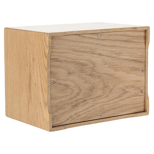 Urna cinerária Canto Eterno aplicação em latão banhado a ouro 24K 20x25x20 cm linha Dona 5