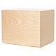 Urna cineraria frassino linea Dona applicazione rose in pelle 20x25x20 cm s4