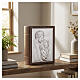 Urna cineraria libro Frassino bilaminato S. Famiglia argento 999 35x30x15 cm Linea Unica s2