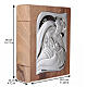 Urne cinéraire livre frêne plaqué argent 999 Sainte Famille 35x30x15 cm Gamme Unica s3