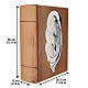 Urna cineraria libro frassino mod. Amore S. Famiglia argento 999 Linea Unica 35x30x15 cm s3