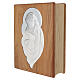 Urna cineraria libro frassino mod. Amore S. Famiglia argento 999 Linea Unica 35x30x15 cm s4